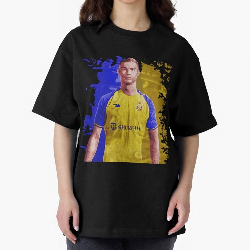 Ronaldo CR7 al nassr Oversized T-Shirt Show Up for the Glory of FIFA World Cup 2026 Group Stage Connected to Messi, CR7 and Mbappe, Netherlands Energy, Classic Soccer Heritage, Championship Pressure, Fan Loyalty and International Pride; Great for