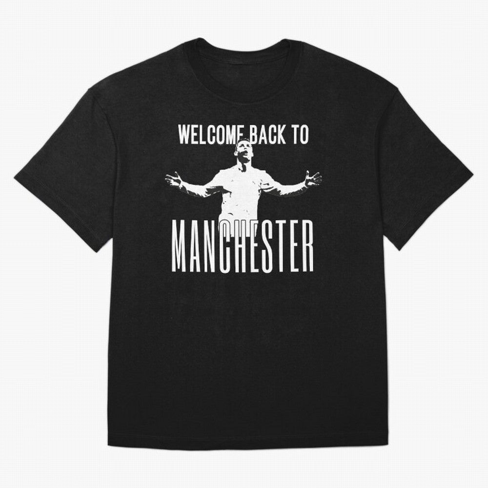 Welcome back to Manchester Ronaldo Oversized T-Shirt Follow the Final Road of Global Football Passion for FIFA World Cup 2026, Capturing Cristiano Ronaldo, Haaland and CR7, Brazil, Match Day Excitement, Supporter Culture, Golden Goals and Global