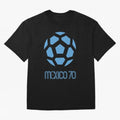Retro World Cup 70 Logo Oversized T-Shirt Keep the Legacy of FIFA World Cup 2026 Spirit, Filled with England and Germany, Messi, Neymar and Mbappe, Football Passion, Legendary Performances, Festival Vibes and Supporter Community; Ideal for