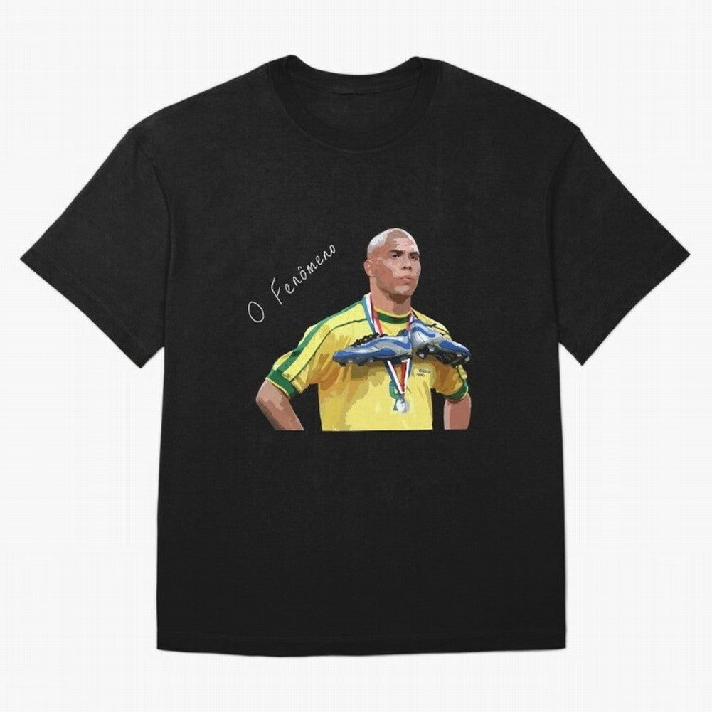 Ronaldo Il Fenomeno Oversized T-Shirt Celebrate Soccer Greatness during FIFA World Cup 2026 for Fans of Cristiano Ronaldo, Haaland and CR7 and Portugal, Bringing Supporter Pride, Iconic Celebrations, Legendary Names and Global Match Day Energy;