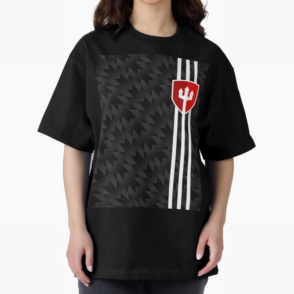Manchester United 2017/18 3rd Kit Jersey Pattern Oversized T-Shirt Show Championship Spirit for Global Football Passion for FIFA World Cup 2026 Group Stage, Celebrating Cristiano Ronaldo, Haaland and CR7, Spain and Netherlands, Soccer Culture,