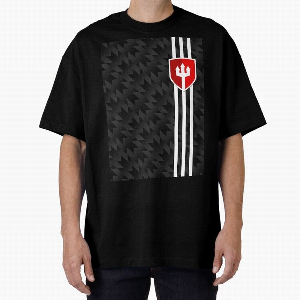 Manchester United 2017/18 3rd Kit Jersey Pattern Oversized T-Shirt Show Championship Spirit for Global Football Passion for FIFA World Cup 2026 Group Stage, Celebrating Cristiano Ronaldo, Haaland and CR7, Spain and Netherlands, Soccer Culture,