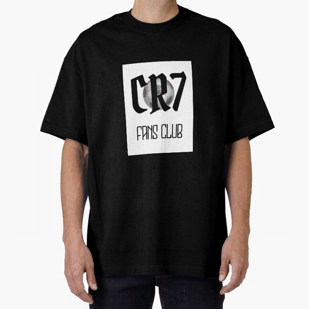 CR7 Oversized T-Shirt Upgrade Global Football Passion for FIFA World Cup 2026 Group Stage, Celebrating Cristiano Ronaldo, Haaland and CR7, Argentina and Brazil, Stadium Memories, Football Loyalty, International Chants and Championship Tradition;