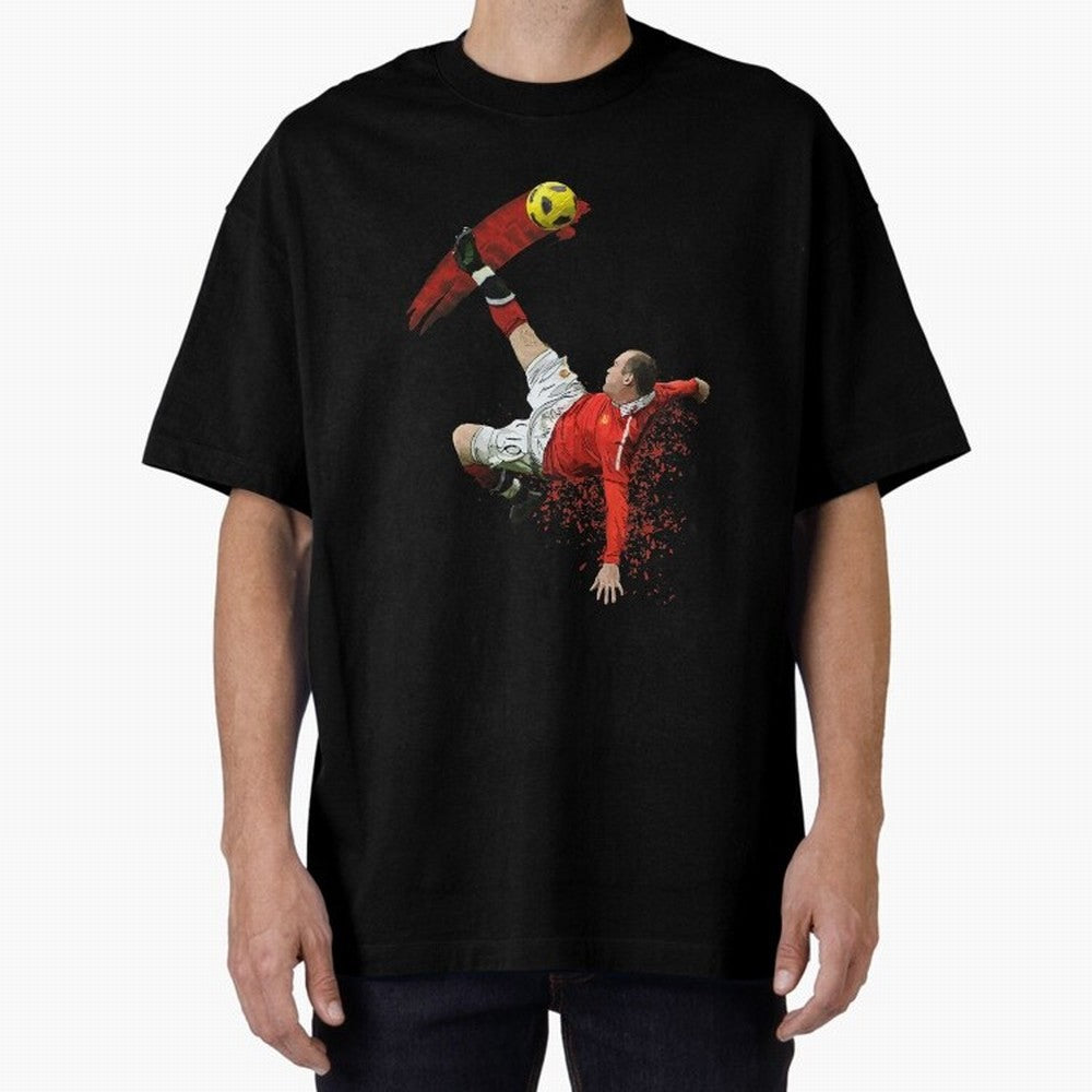 Wayne Rooney Oversized T-Shirt Bring Match Day Fire to FIFA World Cup 2026 USA Canada Mexico for Fans of Cristiano Ronaldo and Spain, Bringing Football Festival Excitement, Trophy Ambitions, Country Rivalries and Star Player Buzz; Ideal for