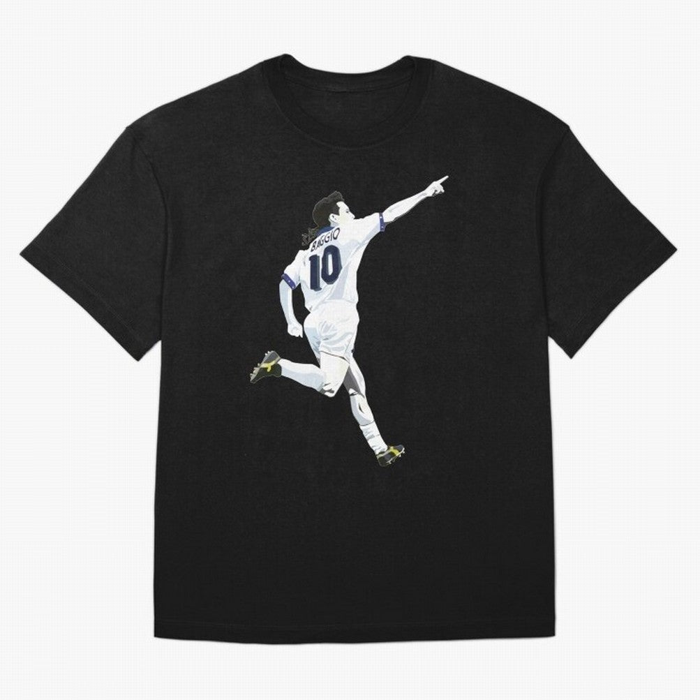 Roberto Baggio - Italy | Mbappe gift Oversized T-Shirt Capture Stadium Memories from FIFA World Cup 2026 USA Canada Mexico Spirit, with England, Messi, CR7 and Mbappe, Sports Nostalgia, International Competition, Famous Players and Unforgettable