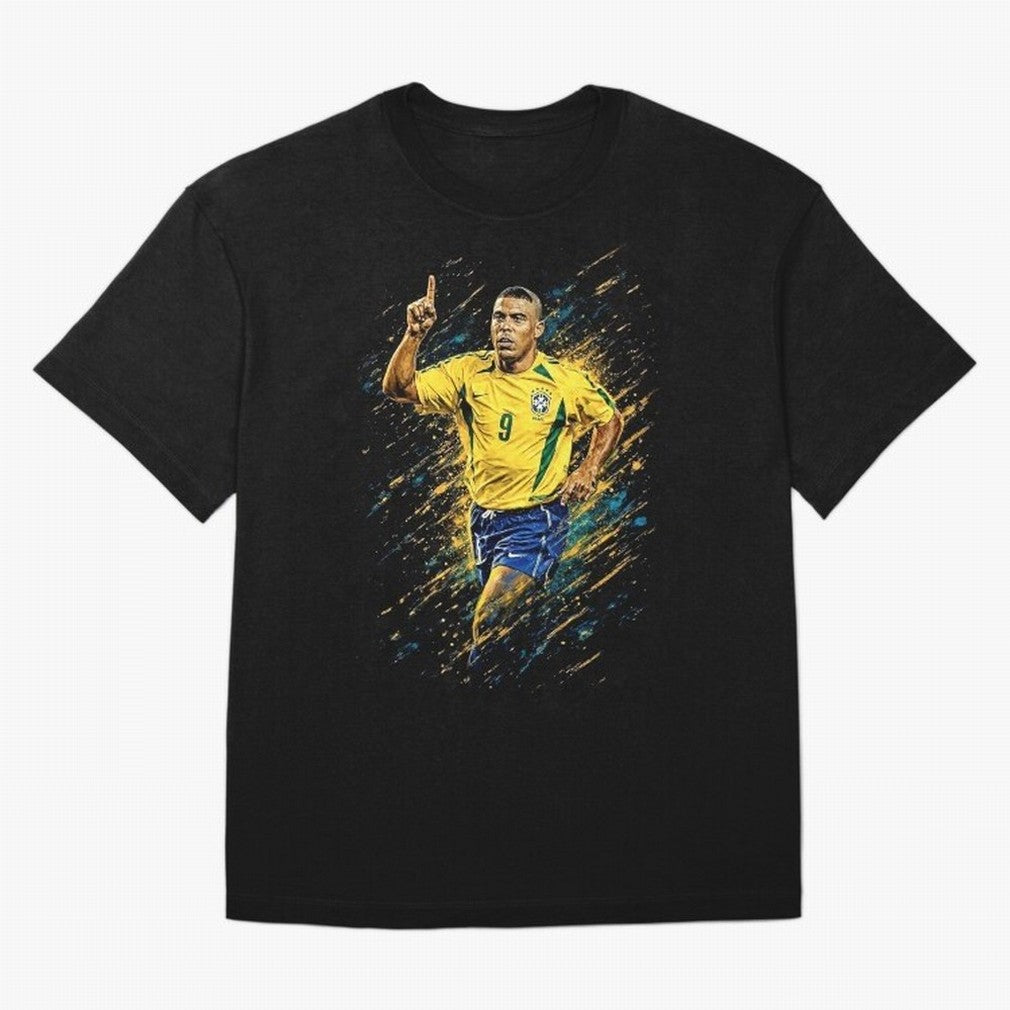 R9 Ronaldo Football Legend Oversized T-Shirt Experience the Global Stage of FIFA World Cup 2026 USA Canada Mexico Spirit, Made for England, Mbappe, Football History, Final Match Energy, Crowd Noise and Once in a Lifetime Moments; Ideal for Football