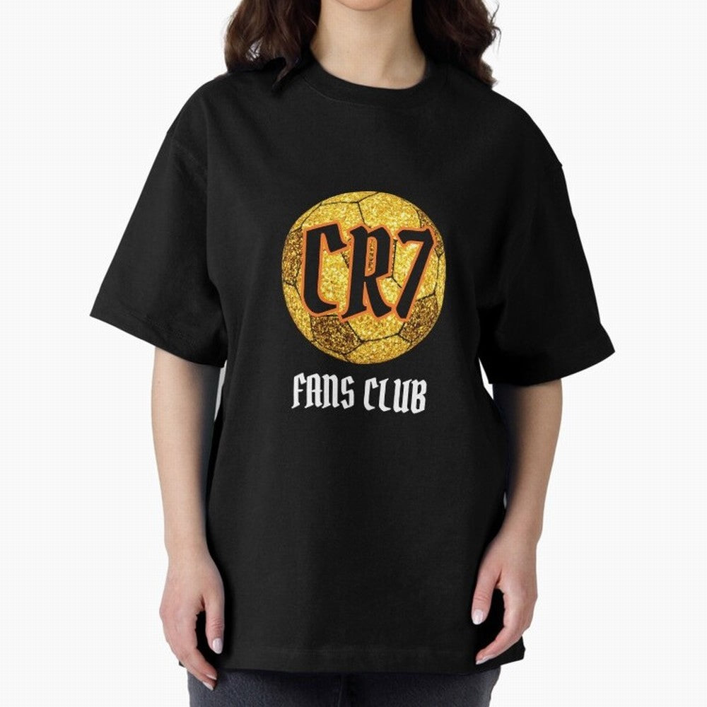 CR7 BLK 2 Oversized T-Shirt Bring Home the FIFA World Cup 2026 Group Stage Journey through Cristiano Ronaldo, Haaland and CR7 Highlights, Argentina and Brazil Pride, Worldwide Fan Energy, Dramatic Goals, Stadium Lights and Championship