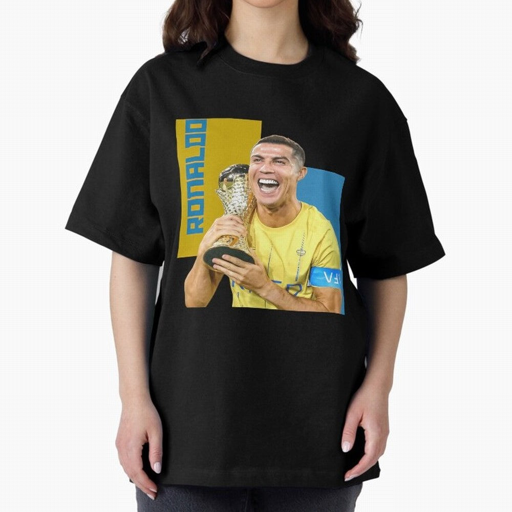 Ronaldo Oversized T-Shirt Bring Home Match Day Hype around FIFA World Cup 2026 Group Stage, Mbappe and Neymar, Brazil, Portugal and Argentina, Stadium Memories, Football Loyalty, International Chants and Championship Tradition; Perfect for