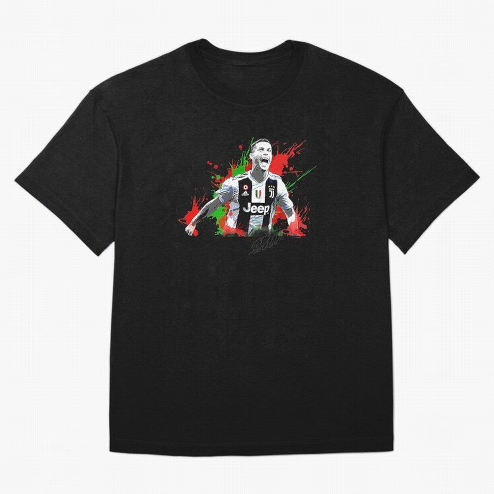 Cristiano Ronaldo Fan Oversized T-Shirt Mark Global Football Passion for FIFA World Cup 2026 USA Canada Mexico, Highlighting Messi and Cristiano Ronaldo, Argentina, France and Brazil, Champion Mindset, Group Stage Buzz, Knockout Tension and