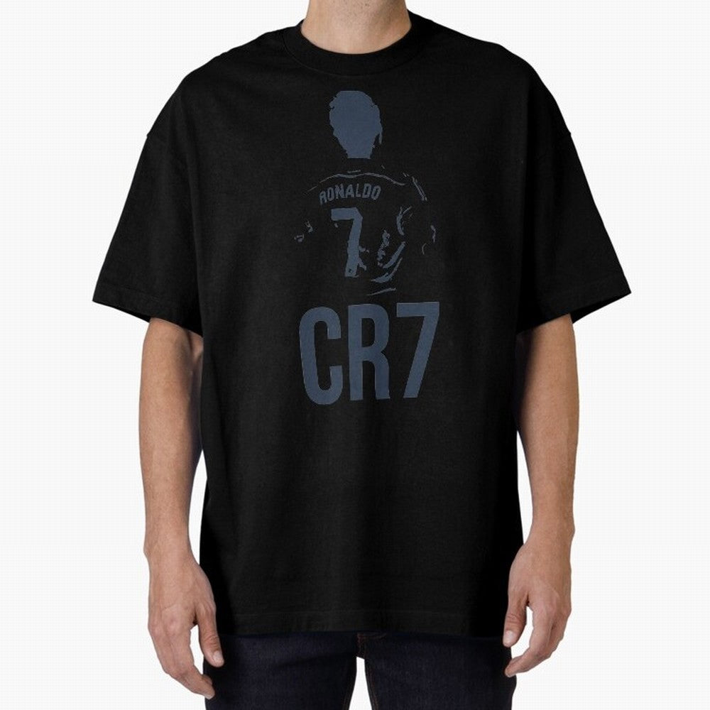CR7 - Cristiano Ronaldo Oversized T-Shirt Bring Retro Soccer Energy to Global Football Passion for FIFA World Cup 2026 USA Canada Mexico, Filled with Cristiano Ronaldo, Haaland and CR7, France, Vintage Soccer Flavor, Modern Football Stars, National