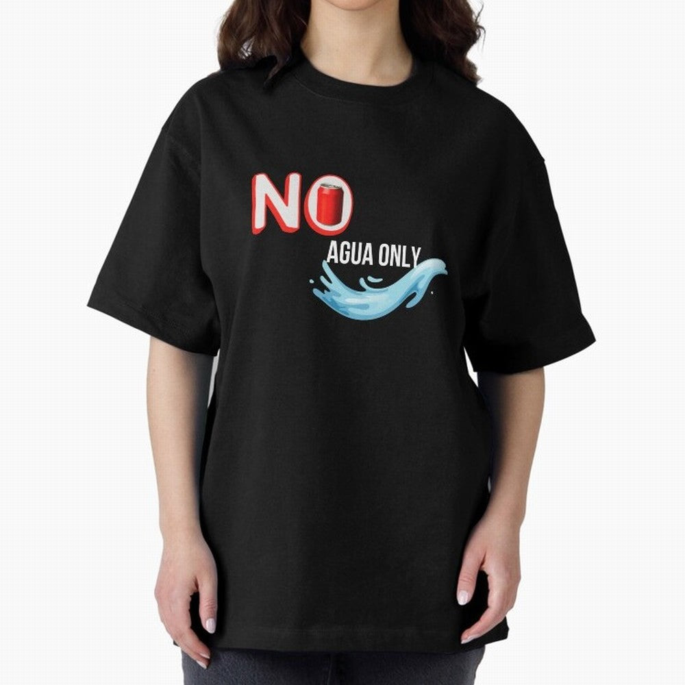 Cristiano Ronaldo - No Soda Coca Drink Agua Water Only Oversized T-Shirt Cheer through Every Moment of FIFA World Cup 2026 USA Canada Mexico Connected to Messi and Cristiano Ronaldo, France Energy, Retro Football Energy, Iconic Rivalries, Trophy