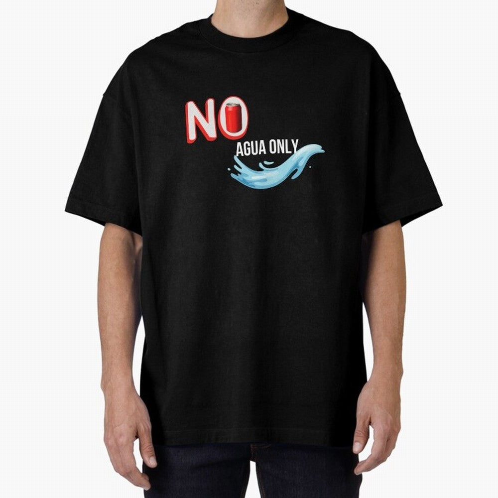 Cristiano Ronaldo - No Soda Coca Drink Agua Water Only Oversized T-Shirt Cheer through Every Moment of FIFA World Cup 2026 USA Canada Mexico Connected to Messi and Cristiano Ronaldo, France Energy, Retro Football Energy, Iconic Rivalries, Trophy