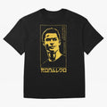 Ronaldo Golden Style Portrait art illustration Oversized T-Shirt Celebrate National Team Dreams in Match Day Hype around FIFA World Cup 2026 Group Stage, CR7, Spain, Championship Spirit, Famous Goals, Roaring Crowds and International Football