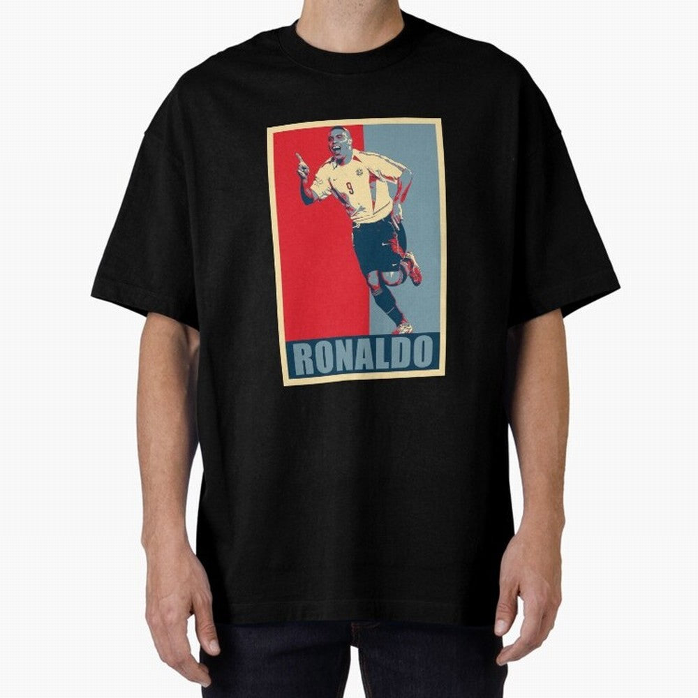 Ronaldo De Lima Celebration Oversized T-Shirt Step into Match Day Hype around FIFA World Cup 2026 USA Canada Mexico, Mbappe and Neymar, Argentina, France and Brazil, Football Festival Excitement, Trophy Ambitions, Country Rivalries and Star Player