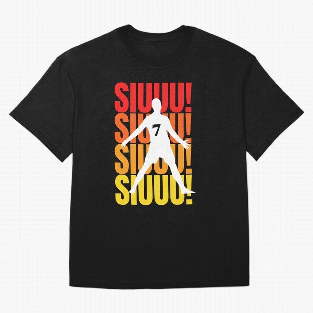 Christiano Ronaldo Siuuu Oversized T-Shirt Stand Proud for Global Football Passion for FIFA World Cup 2026, Built around Mbappe and Neymar, England and Germany, Sports Nostalgia, International Competition, Famous Players and Unforgettable