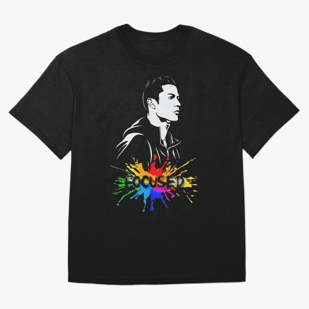 Christiano Ronaldo Focused Oversized T-Shirt Feel the Heartbeat of FIFA World Cup 2026 Group Stage for Fans of Haaland and England and Germany, Bringing Football Passion, Legendary Performances, Festival Vibes and Supporter Community; Created for