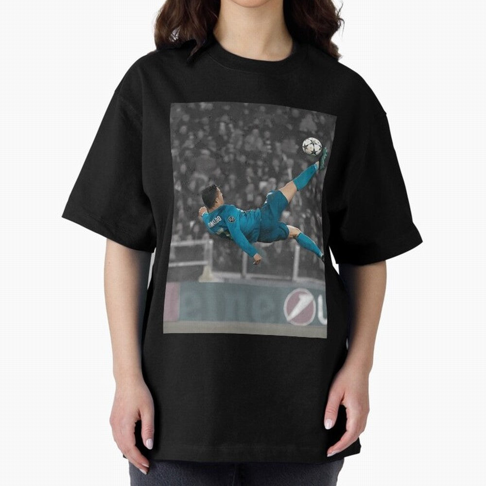 C Ronaldo Poster	 Oversized T-Shirt Turn Up for the FIFA World Cup 2026 Journey through Cristiano Ronaldo Highlights, Germany Pride, Game Day Rituals, Football Legends, Country Pride and the Road to the Final; Ideal for Passionate Fans Who Love