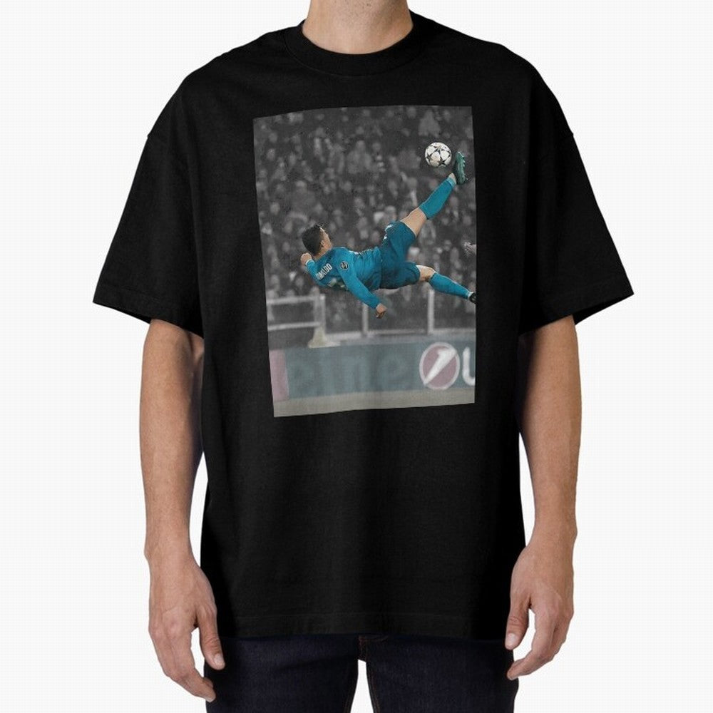 C Ronaldo Poster	 Oversized T-Shirt Turn Up for the FIFA World Cup 2026 Journey through Cristiano Ronaldo Highlights, Germany Pride, Game Day Rituals, Football Legends, Country Pride and the Road to the Final; Ideal for Passionate Fans Who Love