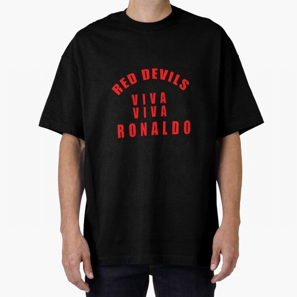Viva Viva Ronaldo Oversized T-Shirt Make Game Day About FIFA World Cup 2026 Group Stage with Messi, CR7 and Mbappe, Brazil Energy, Football Passion, Legendary Performances, Festival Vibes and Supporter Community; Great for Watch Parties, Sports