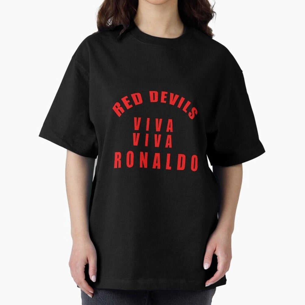 Viva Viva Ronaldo Oversized T-Shirt Make Game Day About FIFA World Cup 2026 Group Stage with Messi, CR7 and Mbappe, Brazil Energy, Football Passion, Legendary Performances, Festival Vibes and Supporter Community; Great for Watch Parties, Sports