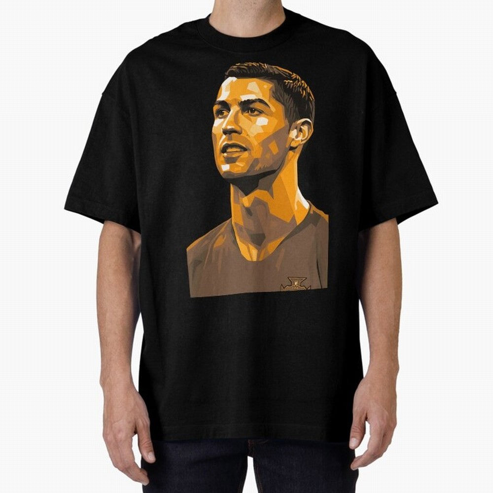 Ronaldo Oversized T-Shirt Celebrate Soccer Greatness during Global Football Passion for FIFA World Cup 2026, Filled with Messi, England and Germany, Stadium Chants, National Pride, Trophy Dreams and Unforgettable Football Memories; Perfect for