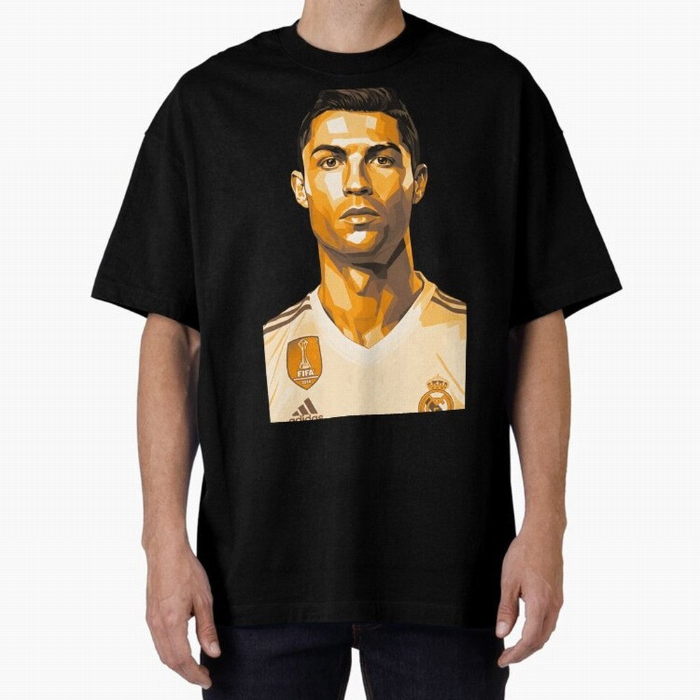 Ronaldo Oversized T-Shirt Fuel Your Fan Pride for Global Football Passion for FIFA World Cup 2026 USA Canada Mexico, with Messi, Neymar and Mbappe, Argentina, France and Brazil, Match Day Excitement, Supporter Culture, Golden Goals and Global