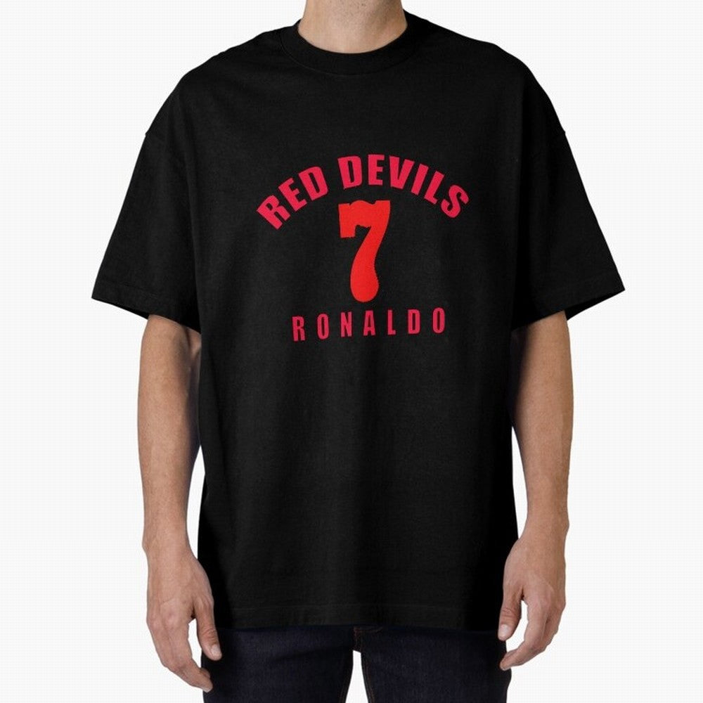 Cristiano Ronaldo Manchester United Oversized T-Shirt Carry the Colors and Pride of FIFA World Cup 2026 for Fans of Messi, CR7 and Mbappe and England and Germany, Bringing Game Day Rituals, Football Legends, Country Pride and the Road to the Final;