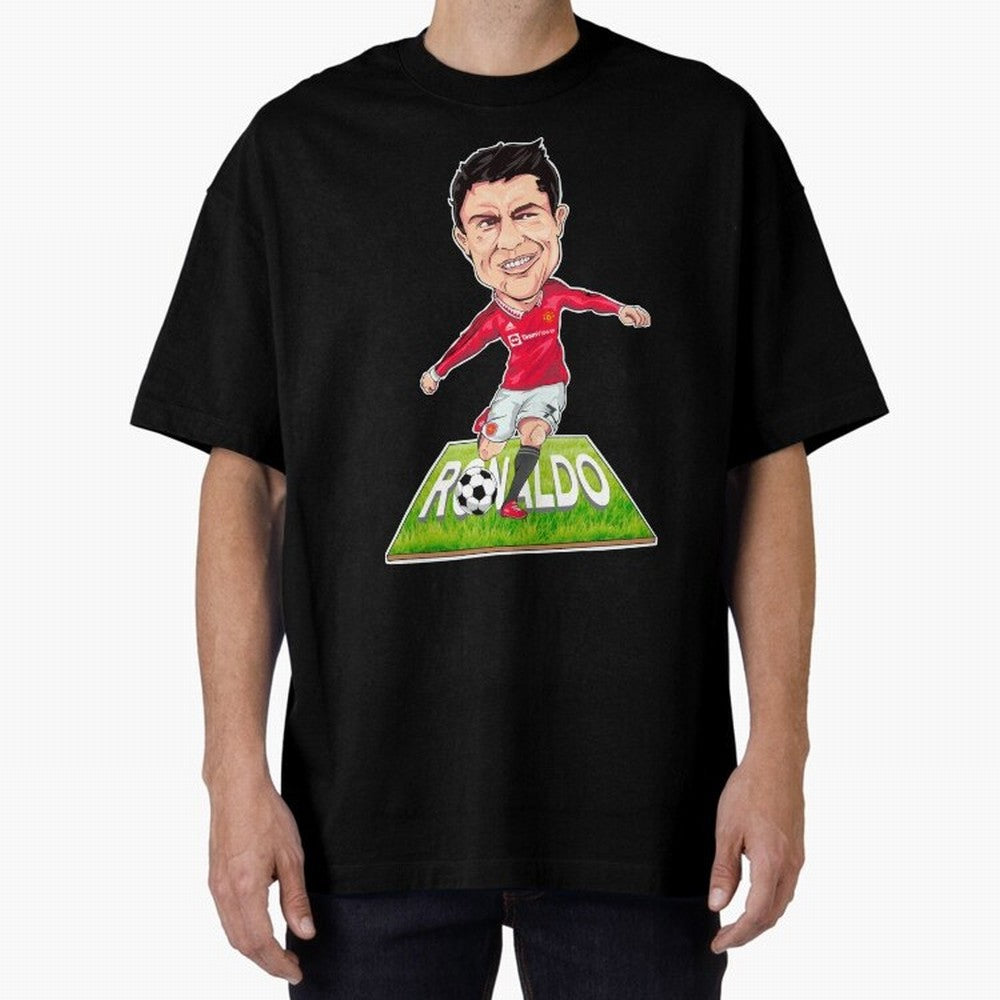 Cristiano Ronaldo Oversized T-Shirt Represent FIFA World Cup 2026 USA Canada Mexico Driven by Mbappe and Neymar, Spain Energy, Game Day Rituals, Football Legends, Country Pride and the Road to the Final; Ideal for Fans Who Follow Messi, Cristiano