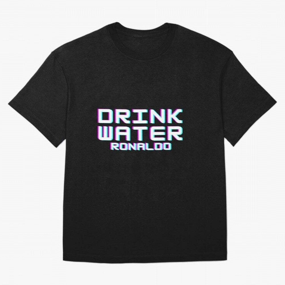 drink water ronaldo Oversized T-Shirt Embrace FIFA World Cup 2026 for Fans of CR7 and Messi and England, Bringing Goal Celebration Energy, Supporter Heritage, Football Icons and Worldwide Tournament Joy; Perfect for Fans, Collectors, Family