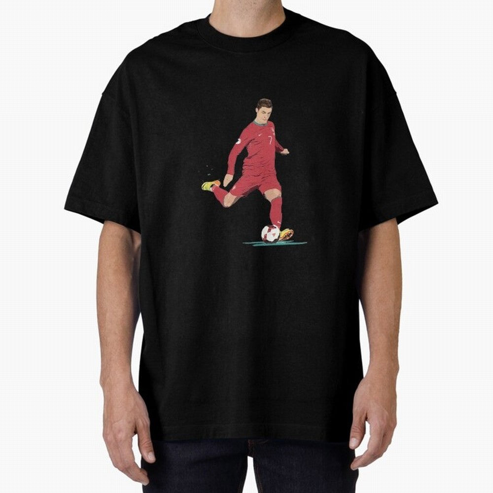 Cristiano ronaldo portugal 2022 Oversized T-Shirt Support the Legends of FIFA World Cup 2026 Group Stage Spirit, Capturing France, Messi, CR7 and Mbappe, Worldwide Fan Energy, Dramatic Goals, Stadium Lights and Championship Celebrations; Perfect