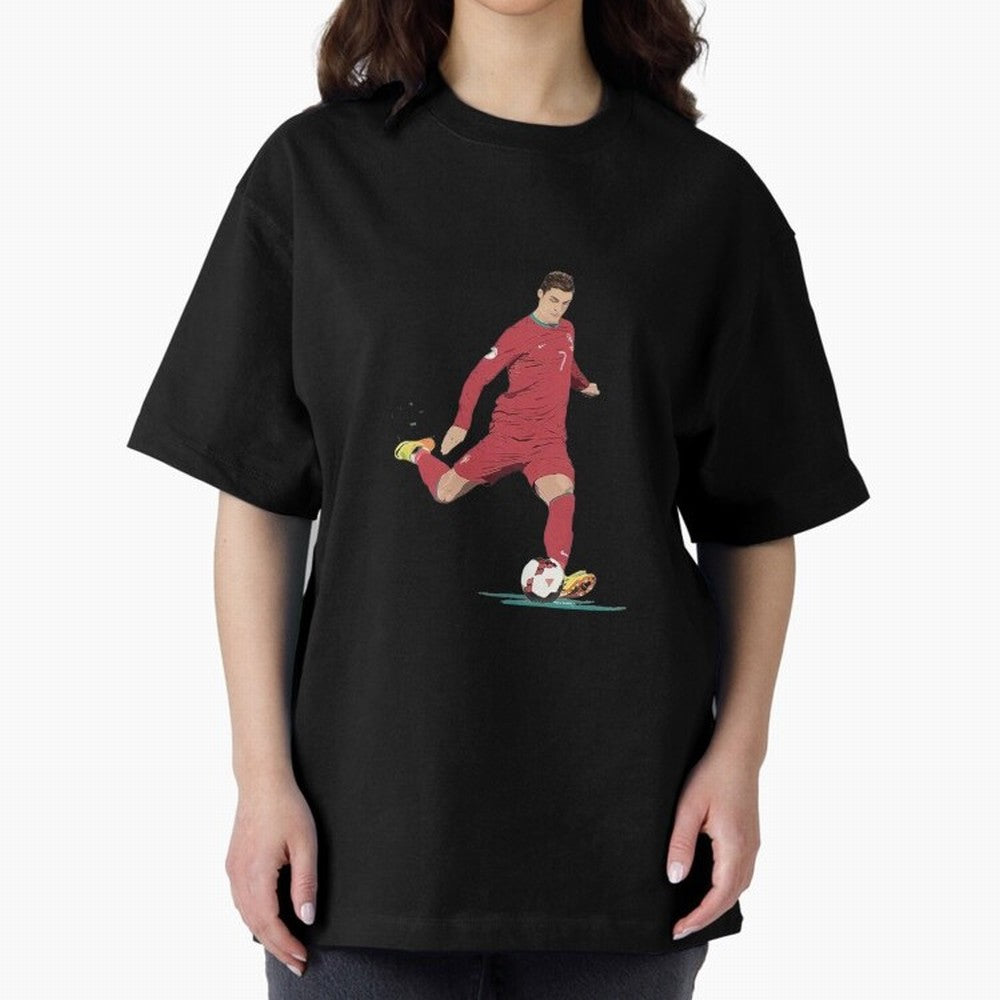 Cristiano ronaldo portugal 2022 Oversized T-Shirt Support the Legends of FIFA World Cup 2026 Group Stage Spirit, Capturing France, Messi, CR7 and Mbappe, Worldwide Fan Energy, Dramatic Goals, Stadium Lights and Championship Celebrations; Perfect