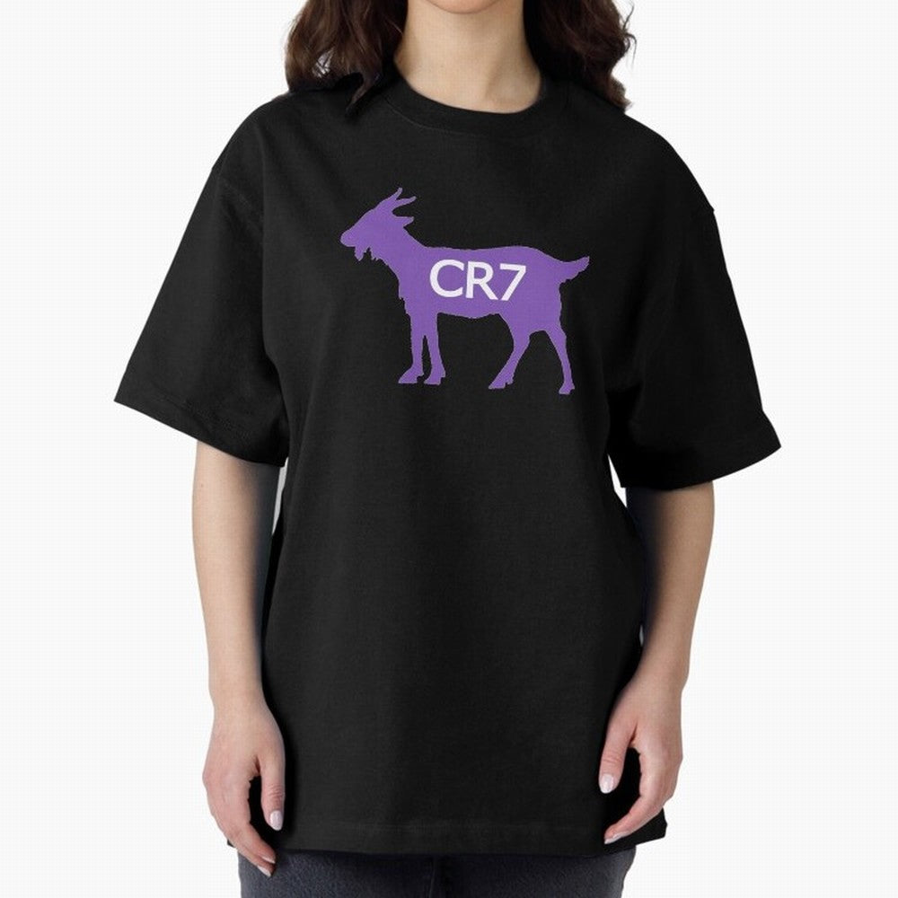 CR7 GOAT Purple Oversized T-Shirt Embrace FIFA World Cup 2026 USA Canada Mexico Spirit, Inspired by Germany, Mbappe and Neymar, Retro Football Energy, Iconic Rivalries, Trophy Chase Drama and Stadium Atmosphere; Made for Die Hard Supporters, Soccer