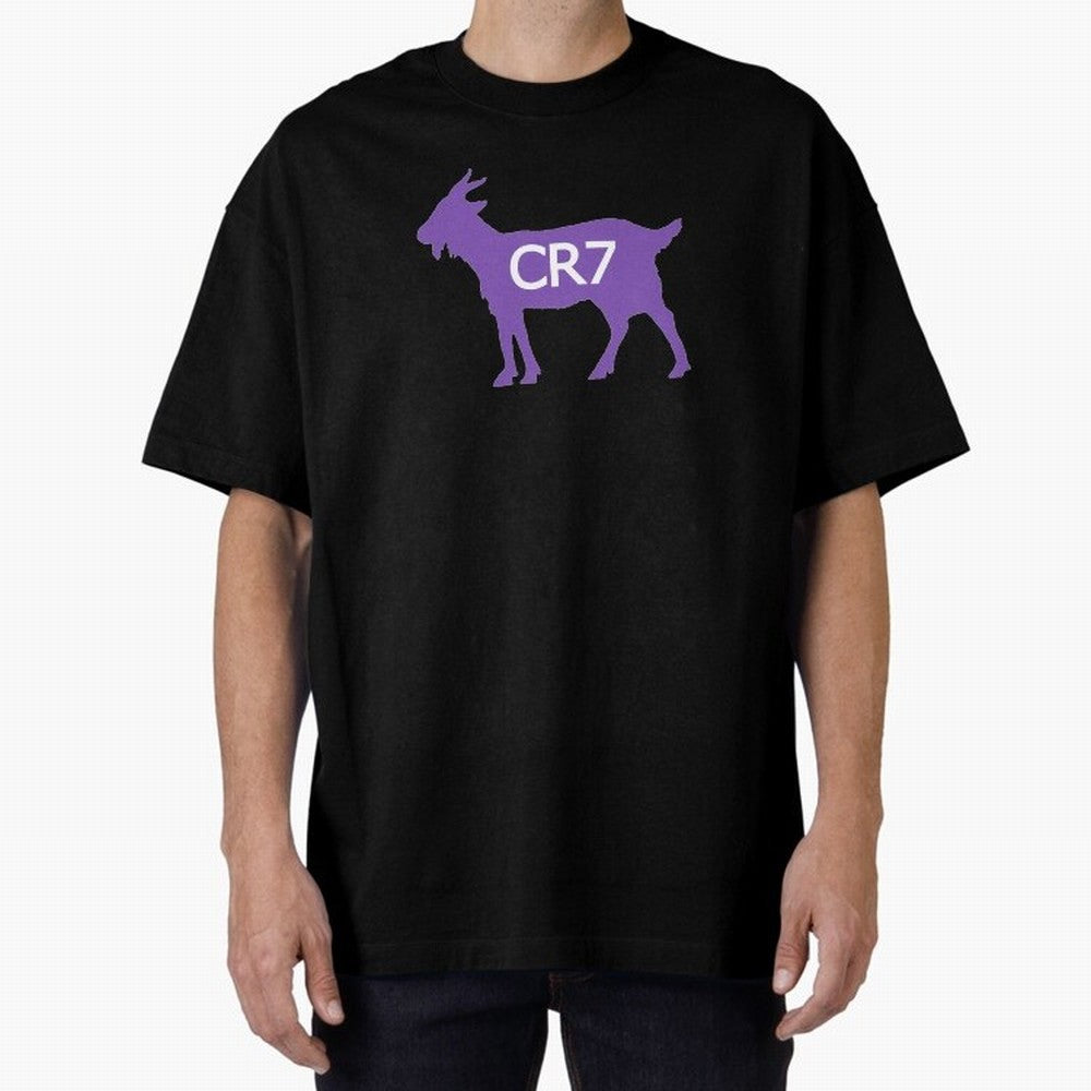 CR7 GOAT Purple Oversized T-Shirt Embrace FIFA World Cup 2026 USA Canada Mexico Spirit, Inspired by Germany, Mbappe and Neymar, Retro Football Energy, Iconic Rivalries, Trophy Chase Drama and Stadium Atmosphere; Made for Die Hard Supporters, Soccer