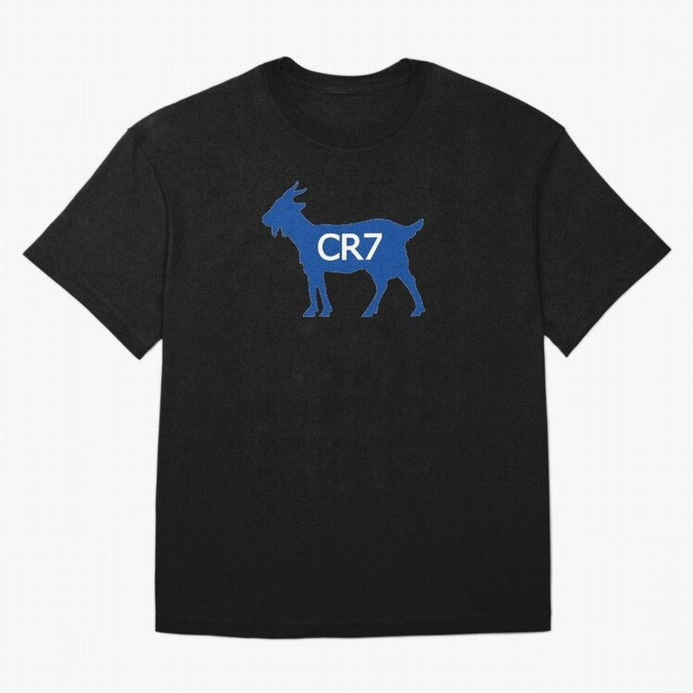 CR7 GOAT Blue Oversized T-Shirt Celebrate Fan Favorites in Match Day Hype around FIFA World Cup 2026 USA Canada Mexico, Neymar, Haaland and Cristiano Ronaldo, Portugal, Spain and Germany, Worldwide Fan Energy, Dramatic Goals, Stadium Lights and