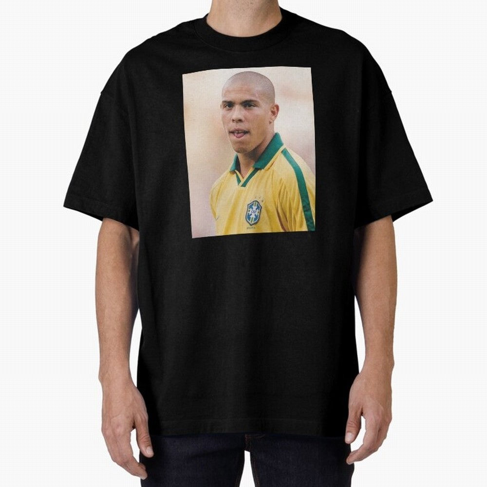 Art Ronaldo Luis Nazario de Lima Oversized T-Shirt Make Game Day About FIFA World Cup 2026 Group Stage with Messi, CR7 and Mbappe, Brazil Energy, Football Passion, Legendary Performances, Festival Vibes and Supporter Community; Great for Watch