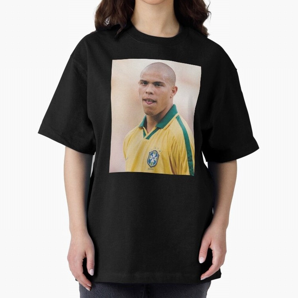 Art Ronaldo Luis Nazario de Lima Oversized T-Shirt Make Game Day About FIFA World Cup 2026 Group Stage with Messi, CR7 and Mbappe, Brazil Energy, Football Passion, Legendary Performances, Festival Vibes and Supporter Community; Great for Watch