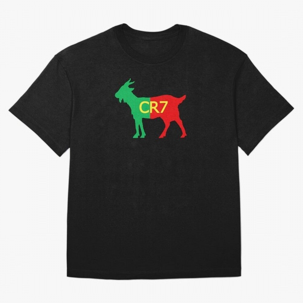 CR7 GOAT Tuga 3 Oversized T-Shirt Celebrate the Biggest Stage of FIFA World Cup 2026 USA Canada Mexico for Fans of Cristiano Ronaldo and France and Portugal, Bringing Worldwide Fan Energy, Dramatic Goals, Stadium Lights and Championship