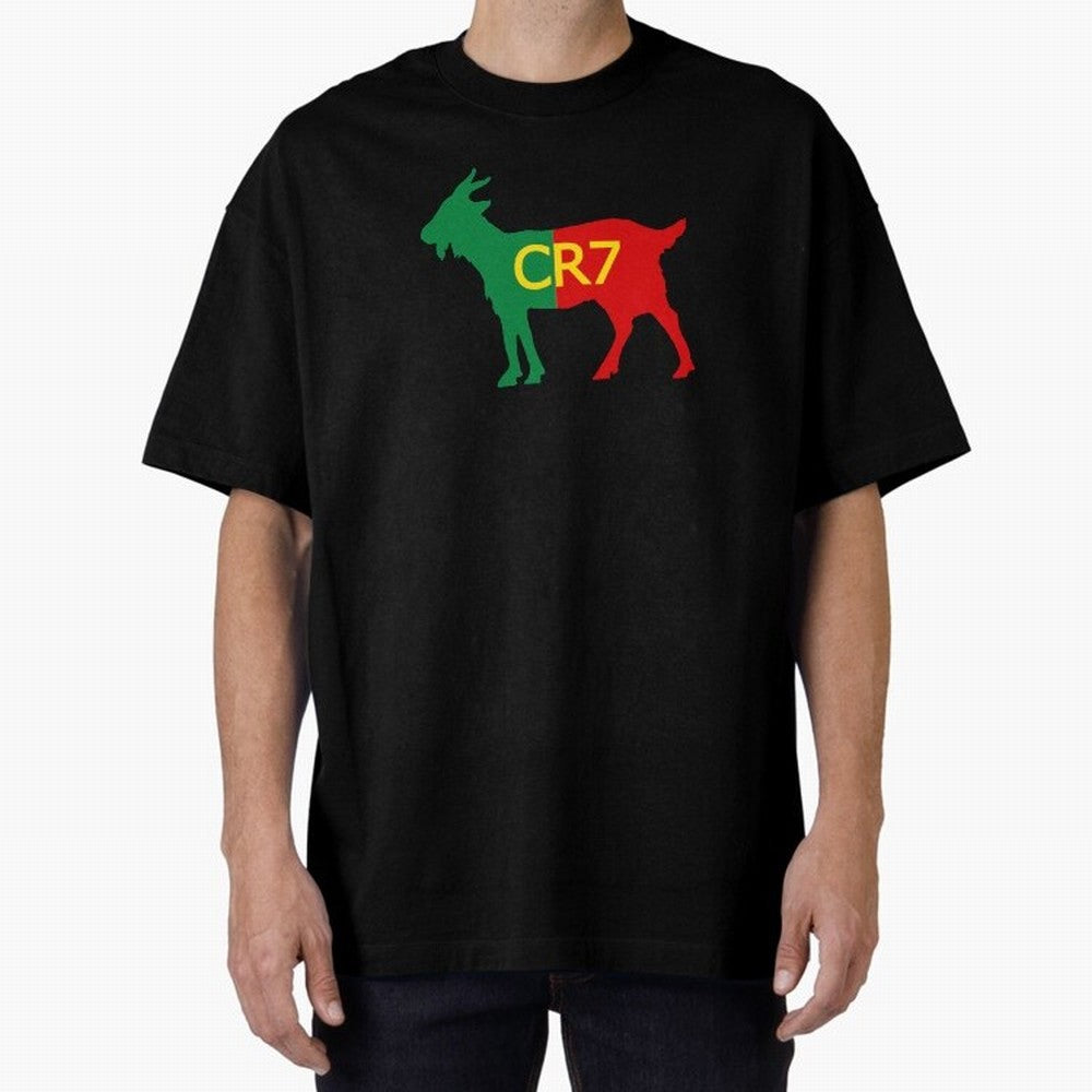 CR7 GOAT Tuga 2 Oversized T-Shirt Refresh the FIFA World Cup 2026 USA Canada Mexico Journey through Cristiano Ronaldo Highlights, Argentina and Brazil Pride, Football Festival Excitement, Trophy Ambitions, Country Rivalries and Star Player Buzz;