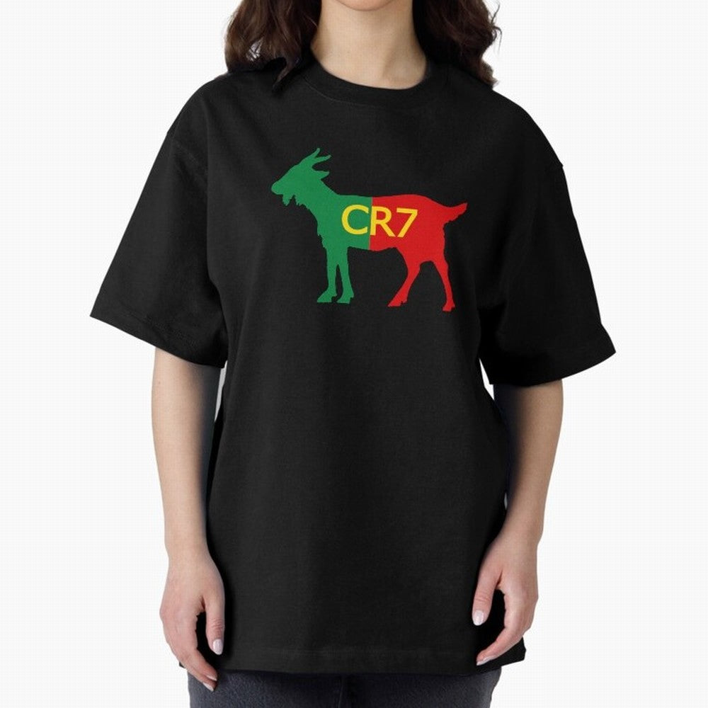 CR7 GOAT Tuga 2 Oversized T-Shirt Refresh the FIFA World Cup 2026 USA Canada Mexico Journey through Cristiano Ronaldo Highlights, Argentina and Brazil Pride, Football Festival Excitement, Trophy Ambitions, Country Rivalries and Star Player Buzz;