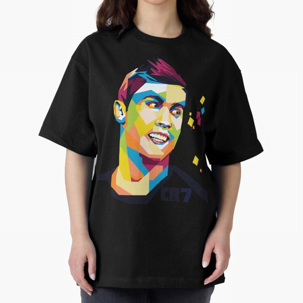Cristiano Ronaldo Oversized T-Shirt Follow FIFA World Cup 2026 with Messi, Brazil Energy, Champion Mindset, Group Stage Buzz, Knockout Tension and Passionate Fan Culture; Built for Supporters Chasing Trophy Dreams, Final Match Excitement and Global