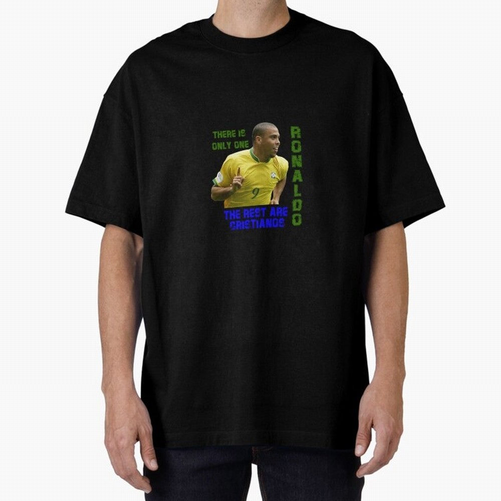 There is only one Ronaldo, the rest are Cristianos - Ronaldo Football Meme Oversized T-Shirt Carry the Colors and Pride of Match Day Hype around FIFA World Cup 2026 USA Canada Mexico, Messi, Neymar and Mbappe, Portugal, Championship Spirit, Famous