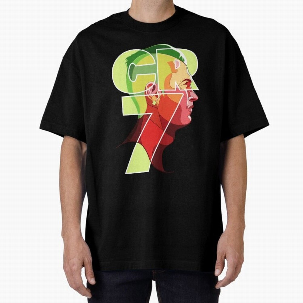 CR7 Football Legend ¨C Cristiano Ronaldo Inspired Design for True Fans Oversized T-Shirt Carry the Dream of FIFA World Cup 2026 Driven by CR7, Argentina Energy, Tournament Hype, Historic Matchups, Family Viewing Parties and Global Sports Pride;