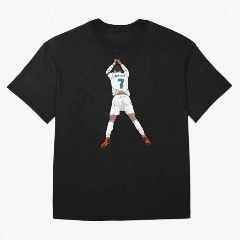 Cristiano Ronaldo Iconic Celebration Oversized T-Shirt Step into FIFA World Cup 2026 for Fans of CR7 and Portugal, Bringing Match Day Excitement, Supporter Culture, Golden Goals and Global Football Passion; Perfect for People Who Love Argentina,