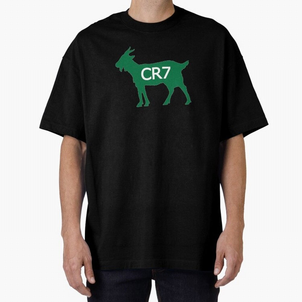 CR7 GOAT Saudi Arabia Oversized T-Shirt Honor Champions and Dreams in FIFA World Cup 2026 Spirit, Connected to Argentina, Messi, Soccer Culture, Superstar Moments, National Team Dreams and Competitive Fire; Built for Supporters Chasing Trophy