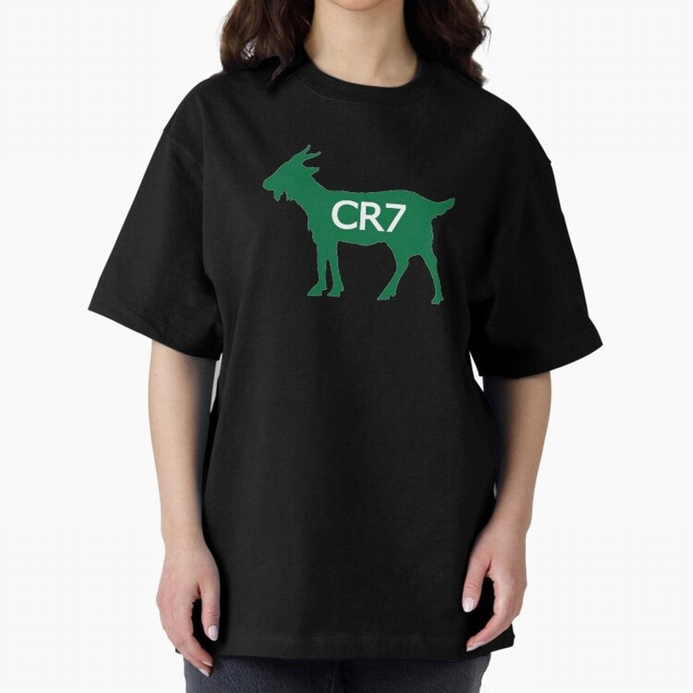 CR7 GOAT Saudi Arabia Oversized T-Shirt Honor Champions and Dreams in FIFA World Cup 2026 Spirit, Connected to Argentina, Messi, Soccer Culture, Superstar Moments, National Team Dreams and Competitive Fire; Built for Supporters Chasing Trophy