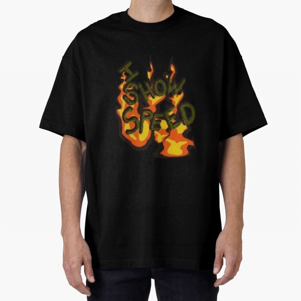 ISHOWSPEED MERCH LOGO 2 Oversized T-Shirt Bring a Champion Mindset to Match Day Hype around FIFA World Cup 2026 Group Stage, Neymar, Haaland and Cristiano Ronaldo, Spain, Stadium Memories, Football Loyalty, International Chants and Championship