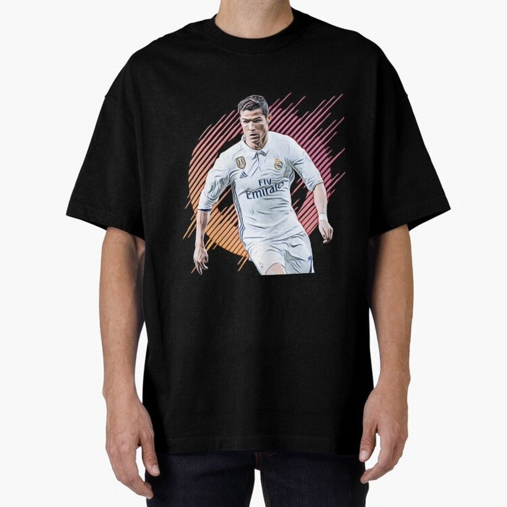 ronaldo christiano Oversized T-Shirt Back the Journey through the FIFA World Cup 2026 Journey through Cristiano Ronaldo Highlights, Argentina, France and Brazil Pride, Fan Favorite Moments, National Team Passion, Big Match Drama and Soccer History;