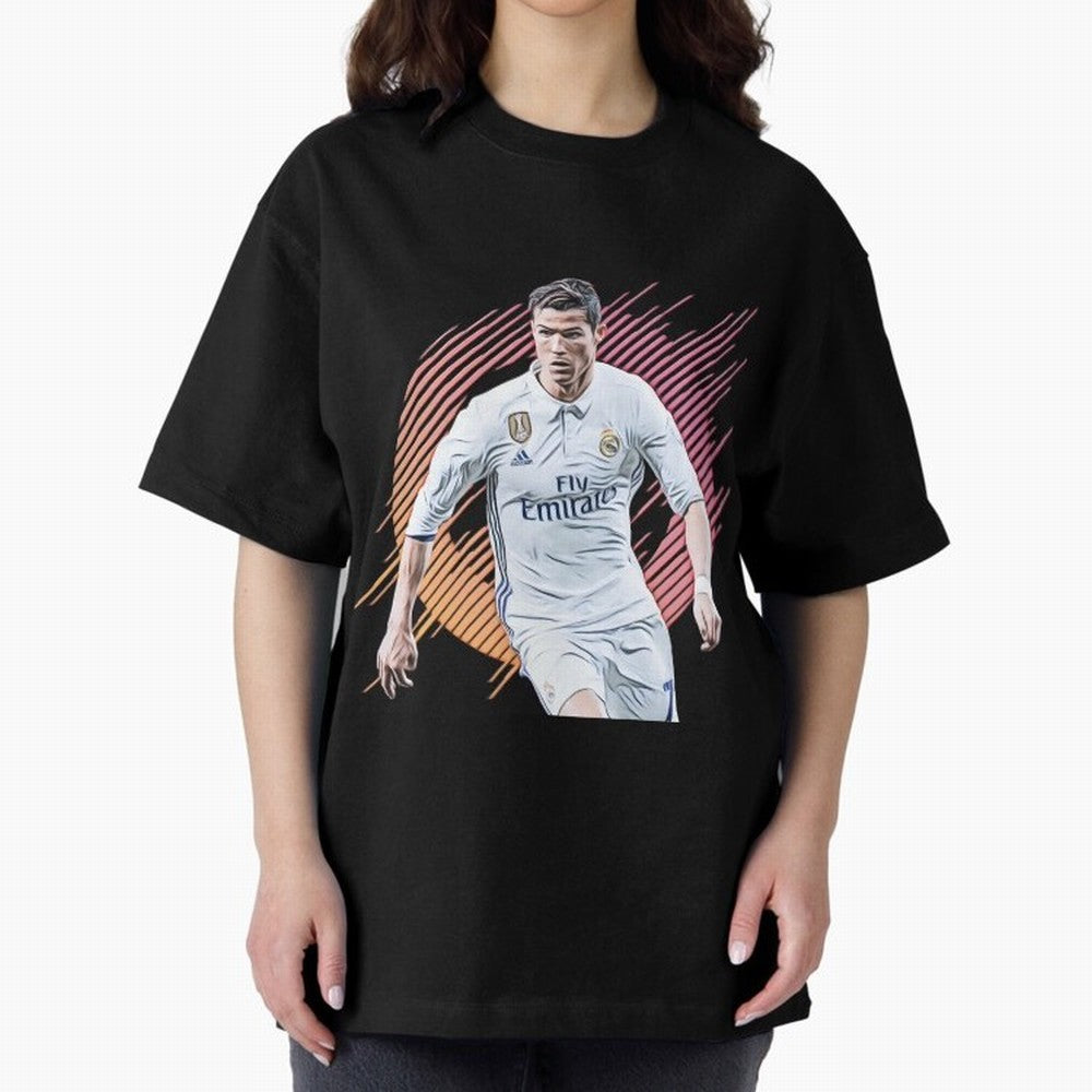 ronaldo christiano Oversized T-Shirt Back the Journey through the FIFA World Cup 2026 Journey through Cristiano Ronaldo Highlights, Argentina, France and Brazil Pride, Fan Favorite Moments, National Team Passion, Big Match Drama and Soccer History;