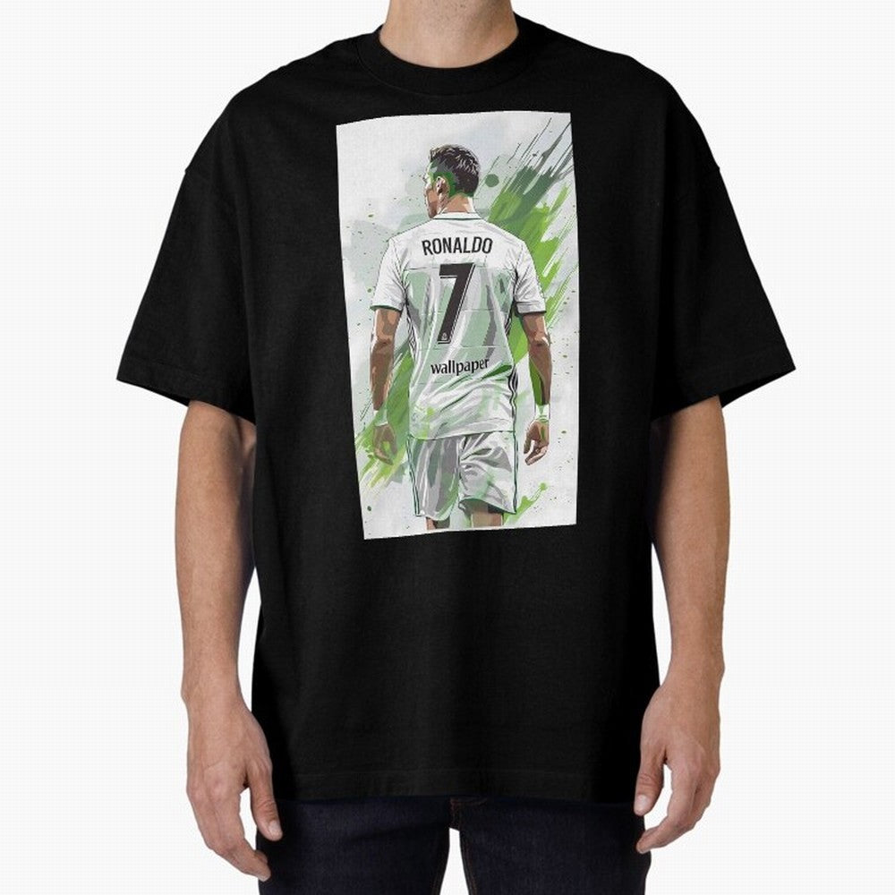 Ronaldo Oversized T-Shirt Celebrate Fan Favorites in Global Football Passion for FIFA World Cup 2026, Featuring Neymar, Haaland and Cristiano Ronaldo, Portugal, Sports Nostalgia, International Competition, Famous Players and Unforgettable