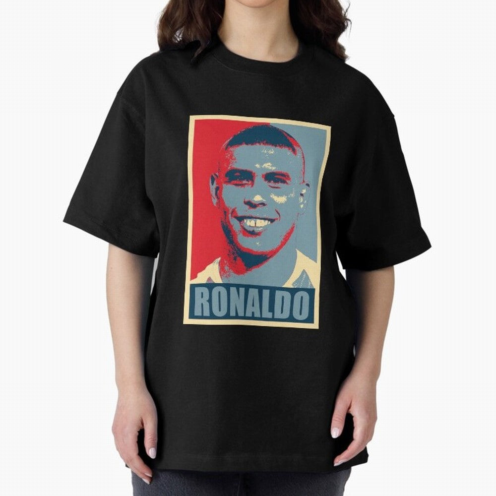 Ronaldo De Lima Hope Oversized T-Shirt Bring a Vintage Feel to Match Day Hype around FIFA World Cup 2026 USA Canada Mexico, Cristiano Ronaldo, Haaland and CR7, Spain and Netherlands, Classic Soccer Heritage, Championship Pressure, Fan Loyalty and